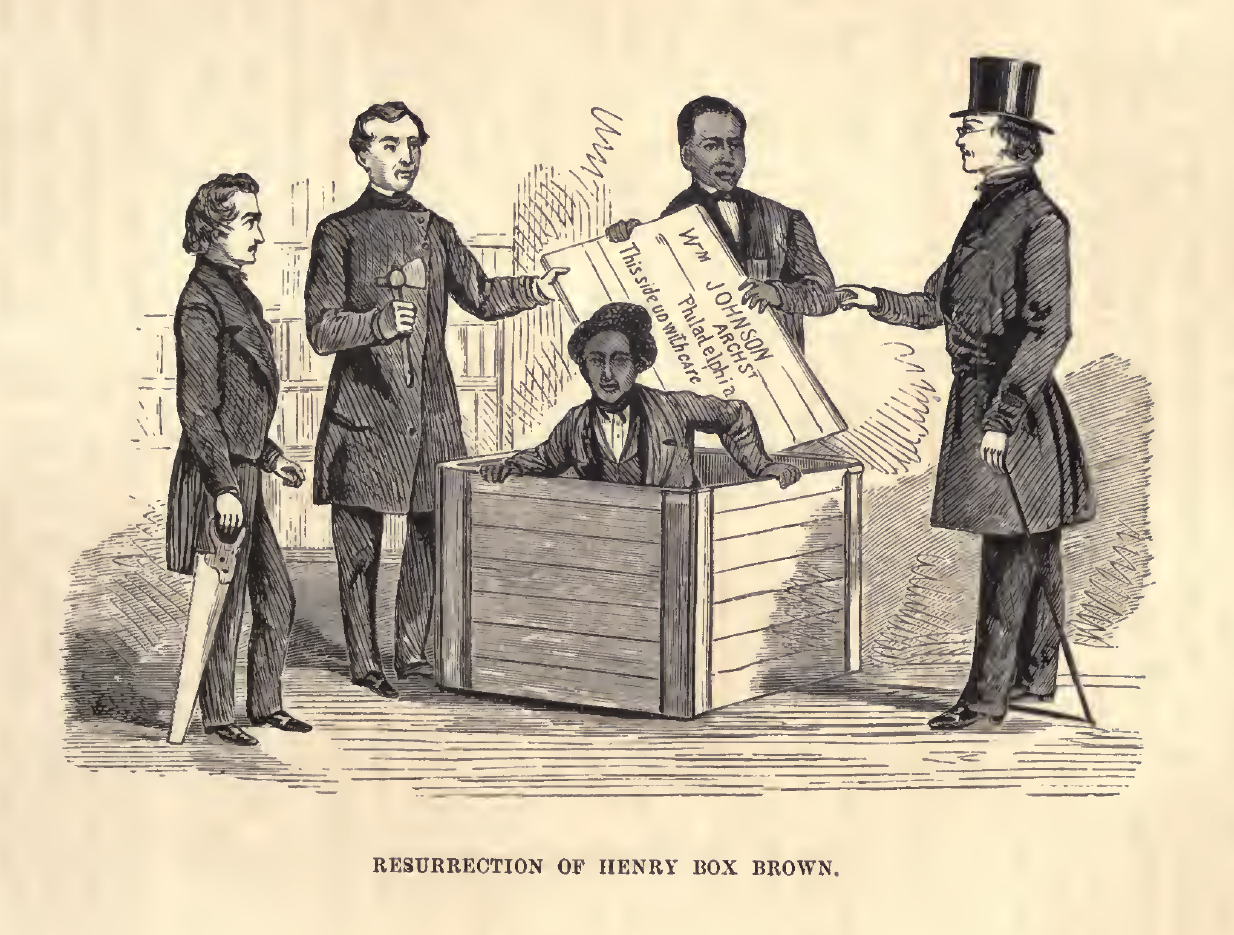 HOLY COW! HISTORY:  Box Brown’s Strange Trip to Freedom